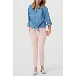 Jen 7 Foll All Mankind Ankle Skinny Light Pink Jeans 6 NWOT